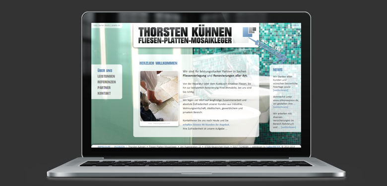 Website Mockup von Thorsten Kühnen